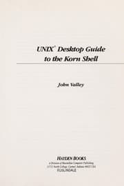 Tapa de UNIX desktop guide to the Korn Shell