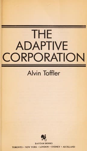 Tapa de The adaptive corporation