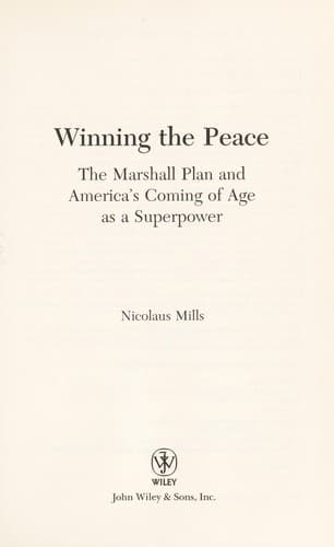 Tapa de Winning the peace