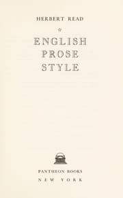 Tapa de English Prose Style