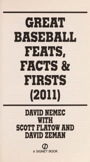 Tapa de Great baseball feats, facts, & firsts (2011)