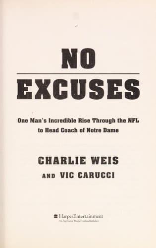 Tapa de No excuses
