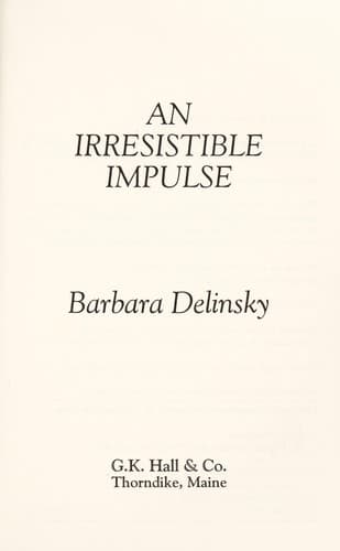 Tapa de An irresistible impulse