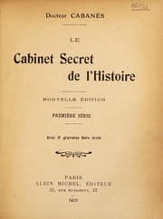 Tapa de Le cabinet secret de l'histoire