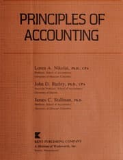 Tapa de Principles of accounting
