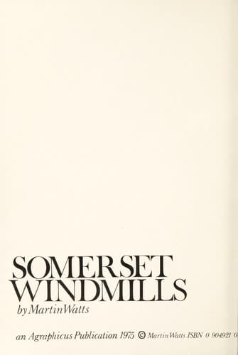 Tapa de Somerset windmills
