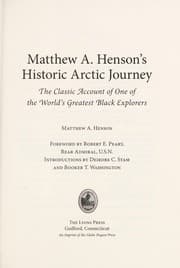 Tapa de Matthew A. Henson's historic Arctic journey