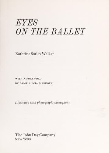 Tapa de Eyes on the ballet