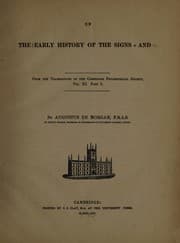 Tapa de On the early history of the signs + and -