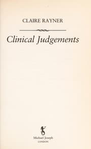 Tapa de Clinical judgements