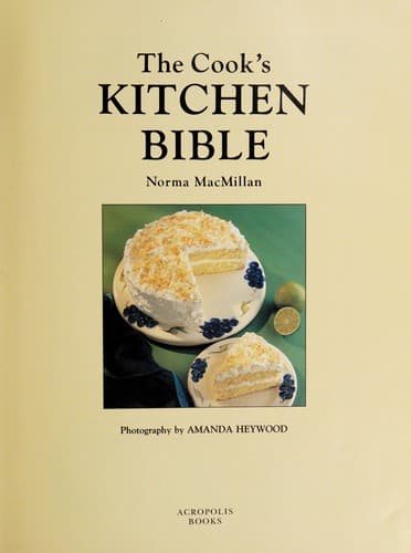 Tapa de The cook's kitchen bible