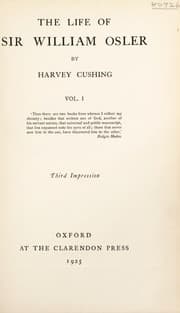 Tapa de The life of Sir William Osler