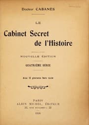 Tapa de Le cabinet secret de l'histoire