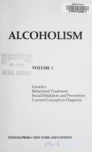 Tapa de Recent Developments in AlcoholismVolume 1 (Recent Developments in Alcoholism)