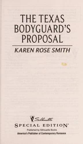 Tapa de The Texas bodyguard's proposal
