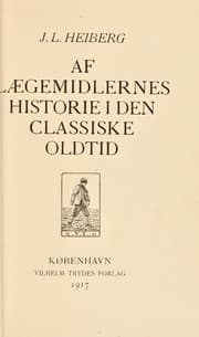 Tapa de Af laegemidlernes historie i den classiske oldtid