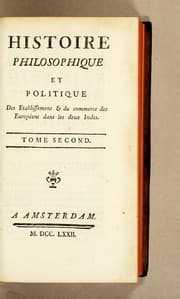 Tapa de Histoire philosophique et politique des établissemens & du commerce des Européens dans les deux Indes. Tome premier [-sixième]