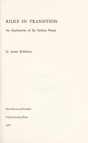 Tapa de Rilke in transition