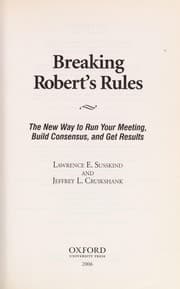 Tapa de Breaking Robert's rules