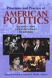 Tapa de Principles and practice of American politics