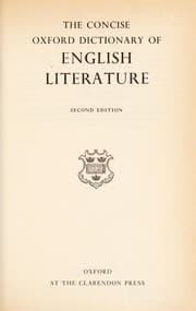 Tapa de The Concise Oxford dictionary of English literature
