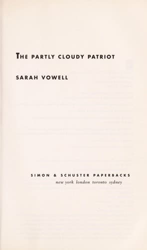 Tapa de The partly cloudy patriot