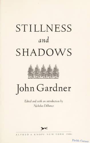 Tapa de Stillness ; and, Shadows