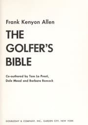 Tapa de The golfer's bible