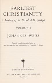 Tapa de Earliest Christianity; a history of the period A.D. 30-150
