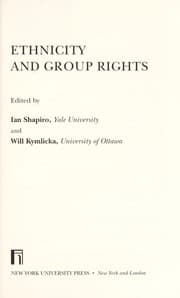 Tapa de Ethnicity and group rights