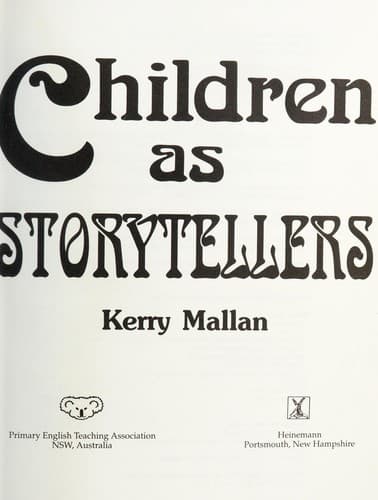 Tapa de Children as storytellers