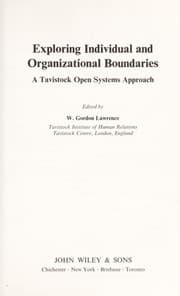 Tapa de Exploring individual and organizational boundaries