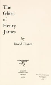 Tapa de The ghost of Henry James