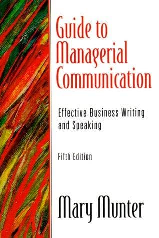 Tapa de Guide to Managerial Communication