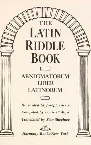 Tapa de The Latin riddle book =