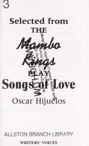 Tapa de Selected from the Mambo Kings Play Songs of Love (Writers Voices   Ser)