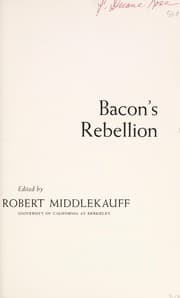 Tapa de Bacon's Rebellion