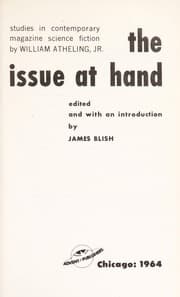 Tapa de The issue at hand