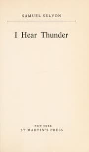 Tapa de I hear thunder
