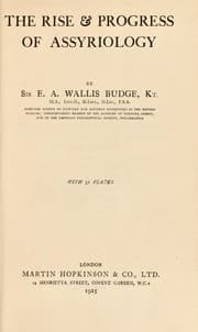 Tapa de The rise and progress of Assyriology