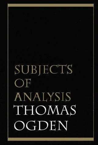 Tapa de Subjects of Analysis