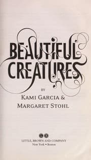Tapa de Beautiful creatures