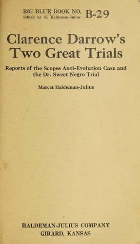 Tapa de Clarence Darrow's two great trials