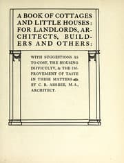 Tapa de A book of cottages and little houses