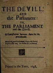 Tapa de The devill and the parliament, or, The parliament and the Devill