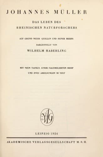 Tapa de Johannes Müller
