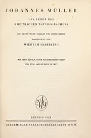 Tapa de Johannes Müller