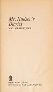 Tapa de Mr Hudson's diaries