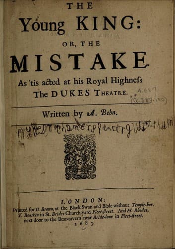 Tapa de The young king, or, the mistake
