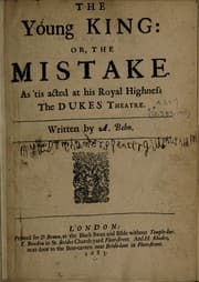 Tapa de The young king, or, the mistake